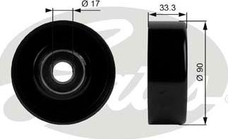 GATES-SEA T38033 - Pulley, v-ribbed belt autospares.lv