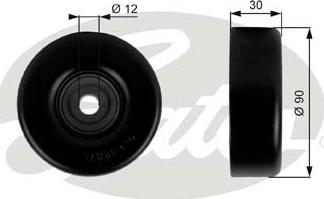 GATES-SEA T38020 - Pulley, v-ribbed belt autospares.lv