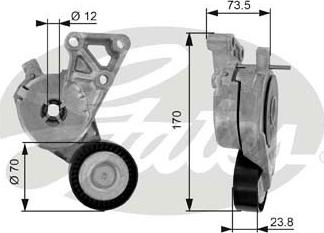 GATES-SEA T38148 - Belt Tensioner, v-ribbed belt autospares.lv