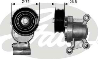 GATES-SEA T38357 - Belt Tensioner, v-ribbed belt autospares.lv