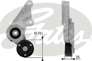 GATES-SEA T38304 - Belt Tensioner, v-ribbed belt autospares.lv