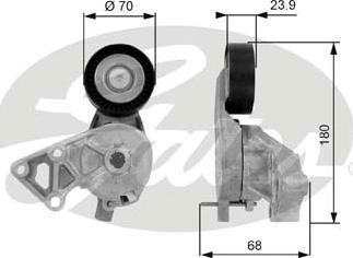 GATES-SEA T38307 - Belt Tensioner, v-ribbed belt autospares.lv