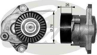 GATES-SEA T38319 - Belt Tensioner, v-ribbed belt autospares.lv