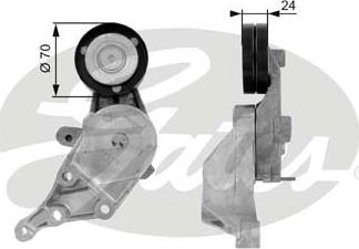 GATES-SEA T38387 - Belt Tensioner, v-ribbed belt autospares.lv