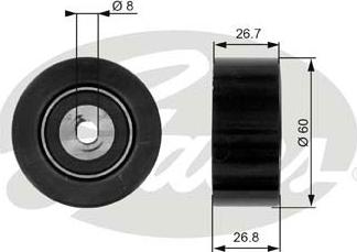 GATES-SEA T38280 - Pulley, v-ribbed belt autospares.lv