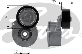 GATES-SEA T38236 - Belt Tensioner, v-ribbed belt autospares.lv