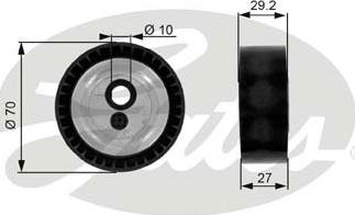 GATES-SEA T38231 - Pulley, v-ribbed belt autospares.lv