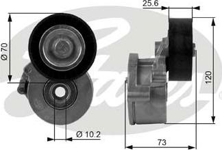 GATES-SEA T38237 - Belt Tensioner, v-ribbed belt autospares.lv