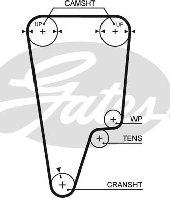 GATES-SEA T247 - Timing Belt autospares.lv