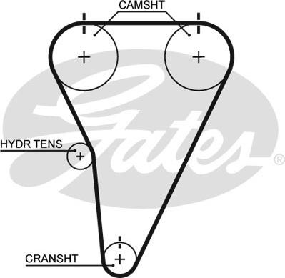 GATES-SEA T215 - Timing Belt autospares.lv