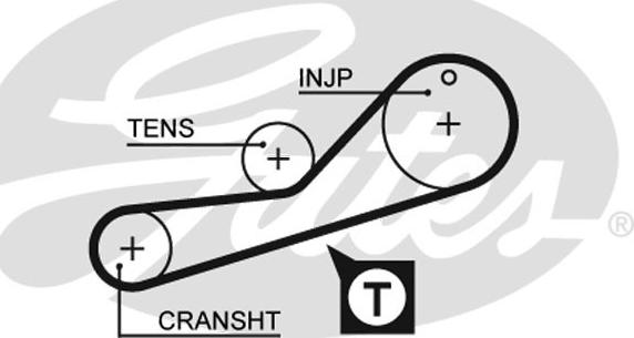 GATES-SEA T707 - Timing Belt autospares.lv