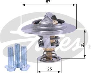 GATES-SEA TH44390G1 - Coolant thermostat / housing autospares.lv