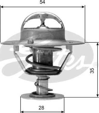 GATES-SEA TH04277 - Coolant thermostat / housing autospares.lv