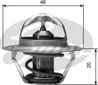 GATES-SEA TH00388G1 - Coolant thermostat / housing autospares.lv