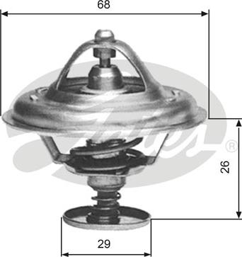 GATES-SEA TH08983G1 - Coolant thermostat / housing autospares.lv