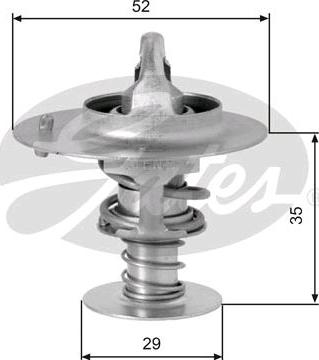 GATES-SEA TH03382G1 - Coolant thermostat / housing autospares.lv