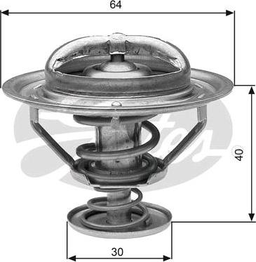 GATES-SEA TH31182G1 - Coolant thermostat / housing autospares.lv