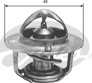 GATES-SEA TH33582 - Coolant thermostat / housing autospares.lv