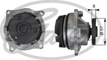 GATES-SEA WP0148 - Water Pump autospares.lv