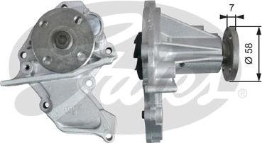 GATES-SEA WP0118 - Water Pump autospares.lv