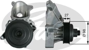 GATES-SEA WP0128 - Water Pump autospares.lv