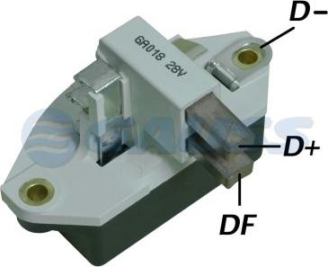 GAUSS GA018 - Voltage regulator, alternator autospares.lv