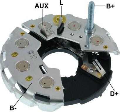 GAUSS GA1652 - Rectifier, alternator autospares.lv