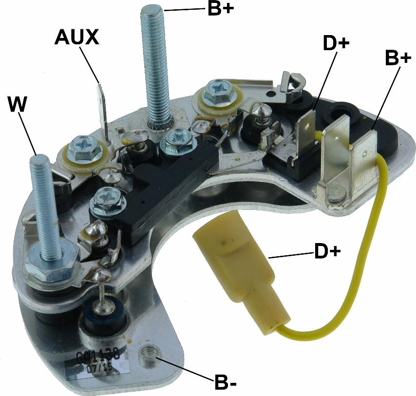 GAUSS GA1138 - Rectifier, alternator autospares.lv