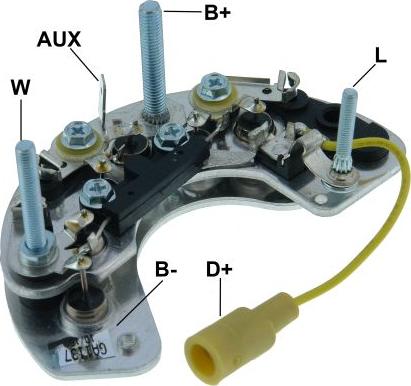 GAUSS GA1137 - Rectifier, alternator autospares.lv