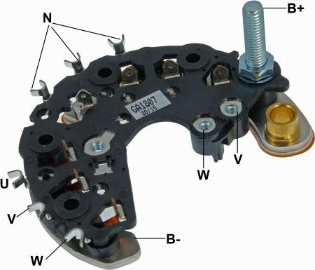 GAUSS GA1807 - Rectifier, alternator autospares.lv