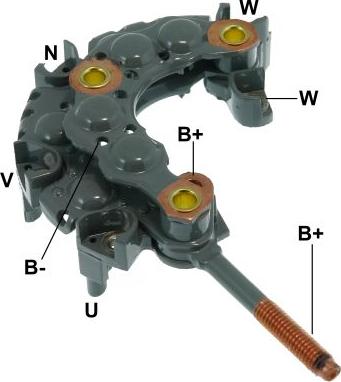 GAUSS GA1251 - Rectifier, alternator autospares.lv