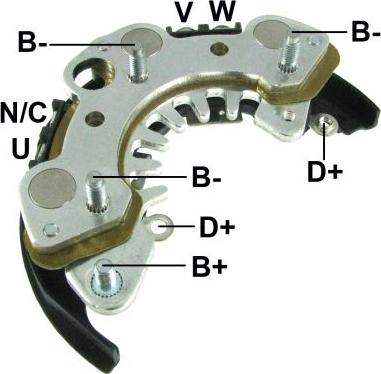 GAUSS GA1766 - Rectifier, alternator autospares.lv