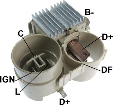 GAUSS GA896 - Voltage regulator, alternator autospares.lv