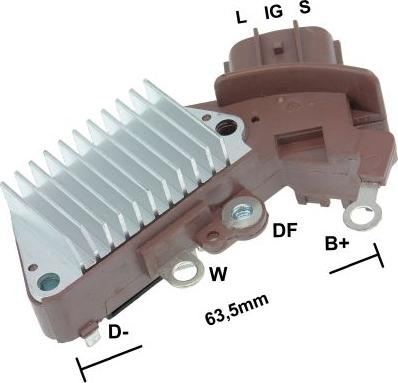 GAUSS GA865 - Voltage regulator, alternator autospares.lv