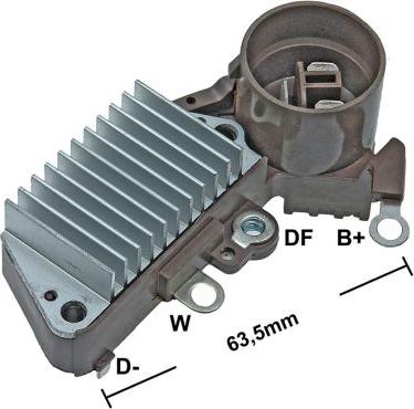 GAUSS GA833 - Voltage regulator, alternator autospares.lv