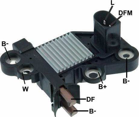 GAUSS GA343 - Voltage regulator, alternator autospares.lv