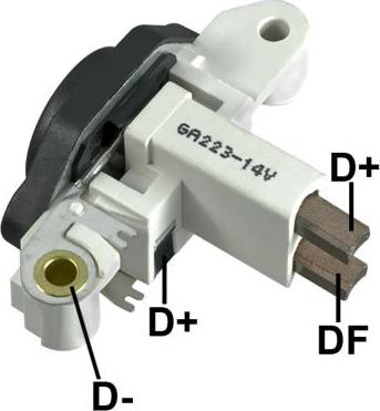 GAUSS GA223 - Voltage regulator, alternator autospares.lv