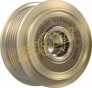 Gebe 335491 - Pulley, alternator, freewheel clutch autospares.lv