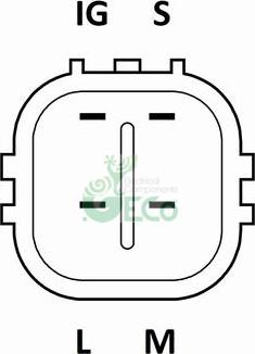 GECO A54449A - Alternator autospares.lv