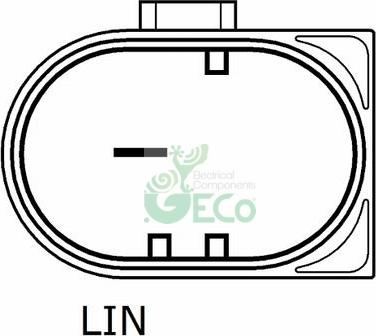 GECO A54399A - Alternator autospares.lv