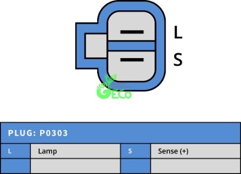 GECO A300428A - Alternator autospares.lv