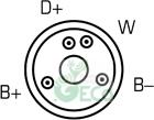 GECO A34075 - Alternator autospares.lv