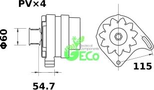 GECO A33871 - Alternator autospares.lv