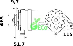 GECO A33766 - Alternator autospares.lv