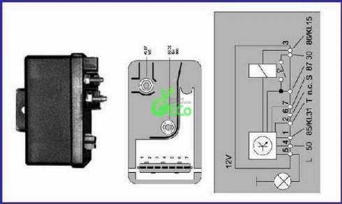 GECO GR054 - Control Unit, glow plug system autospares.lv