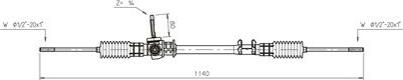 General Ricambi FO4005 - Steering Gear autospares.lv