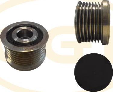 GGT ARL051 - Pulley, alternator, freewheel clutch autospares.lv