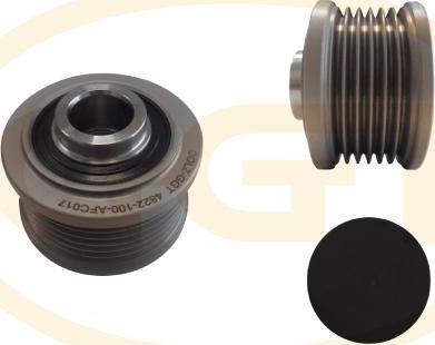 GGT ARL017 - Pulley, alternator, freewheel clutch autospares.lv