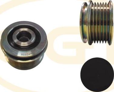 GGT ARL035 - Pulley, alternator, freewheel clutch autospares.lv