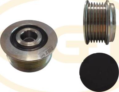 GGT ARL020 - Pulley, alternator, freewheel clutch autospares.lv